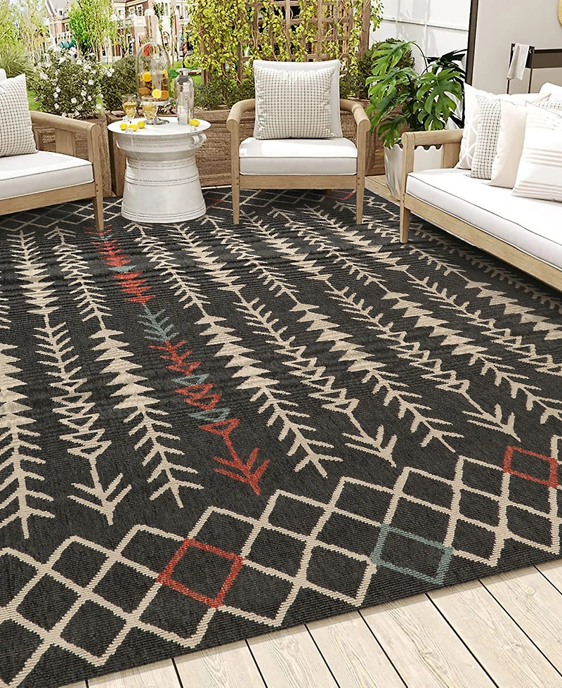 Lr Home Trixie 8'x9'9" Outdoor Area Rug