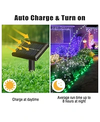Solar String Lights 36 Ft Waterproof Green Solar Xmas Lights Outdoor Tree Yard