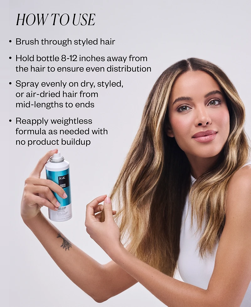 Igk Hair Disco Disco Clear Gloss Shine Spray, 5.3 oz.