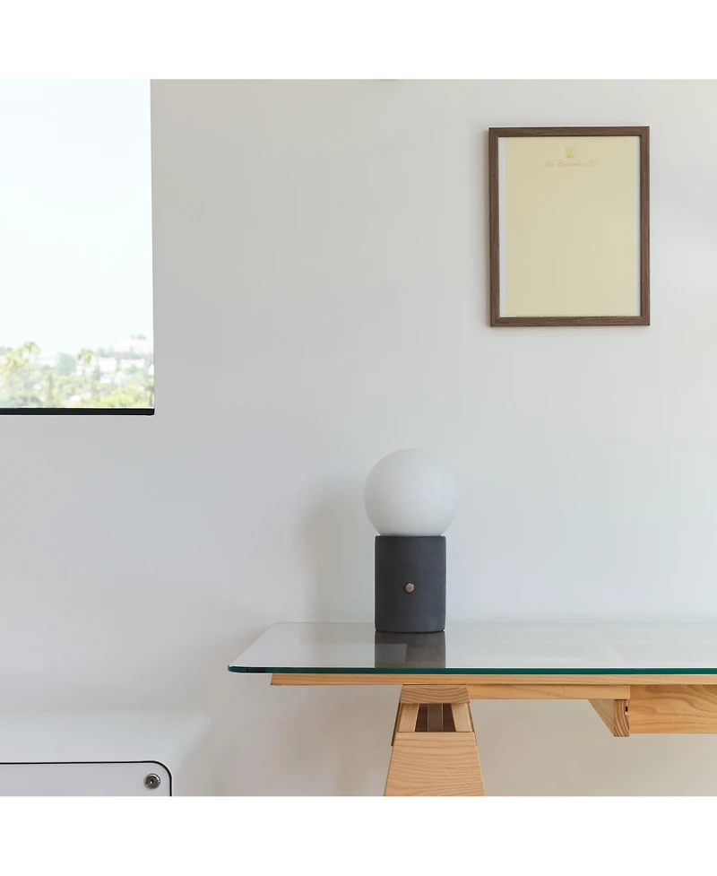 Kai 11" Dimmable Led Cement Modern Table Lamp