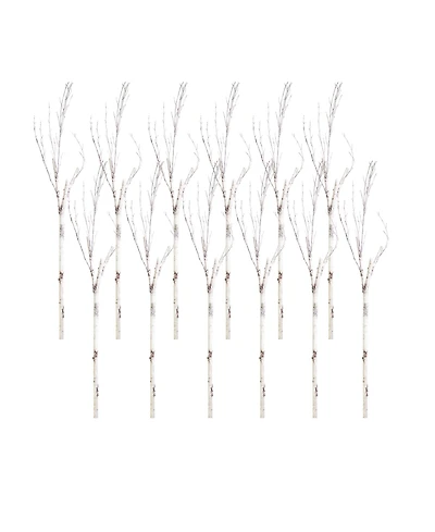 Slickblue Set of 12 Birch Branches-83 Inches High, Natural-Looking Pvc Stems for Home Decor and Crafts