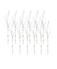 Slickblue Set of 12 Birch Branches-83 Inches High, Natural-Looking Pvc Stems for Home Decor and Crafts