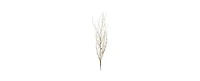 Artificial Glittered Branches (Set of 6) Sparkle-finished Decorative Stems for Craft Projects and Displays