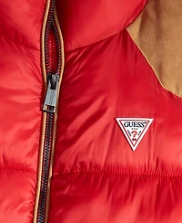 Guess Men's Larry Fabric Block Puffer Jacket