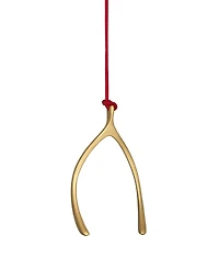 Waterford Christmas Wishbone Golden Ornament