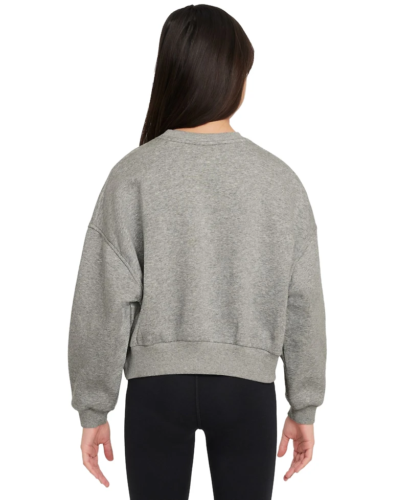 Nike Big Girls Sportswear Club Fleece Crewneck Sweatshirt