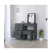 Fm Furniture Merlot Makeup Dressing Table