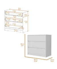 Fm Furniture Avra 3 Drawer Dresser