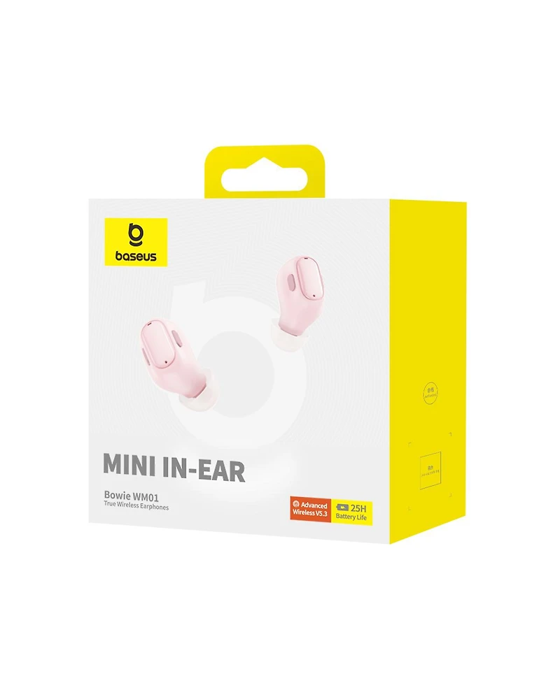 Baseus Bowie WM01 True Wireless Earbuds Bluetooth Headphones - White