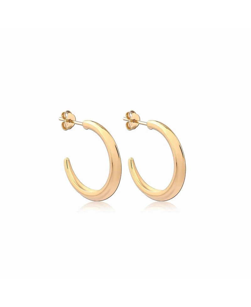 Astor & Orion Crescent Hoops Gold Medium