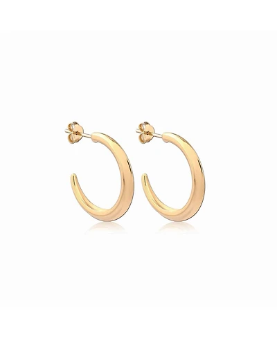 Astor & Orion Crescent Hoops Gold Medium