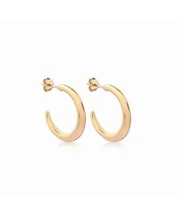 Astor & Orion Crescent Hoops Gold Medium