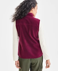 Style & Co Petite Polar Fleece Vest, Created for Macy's