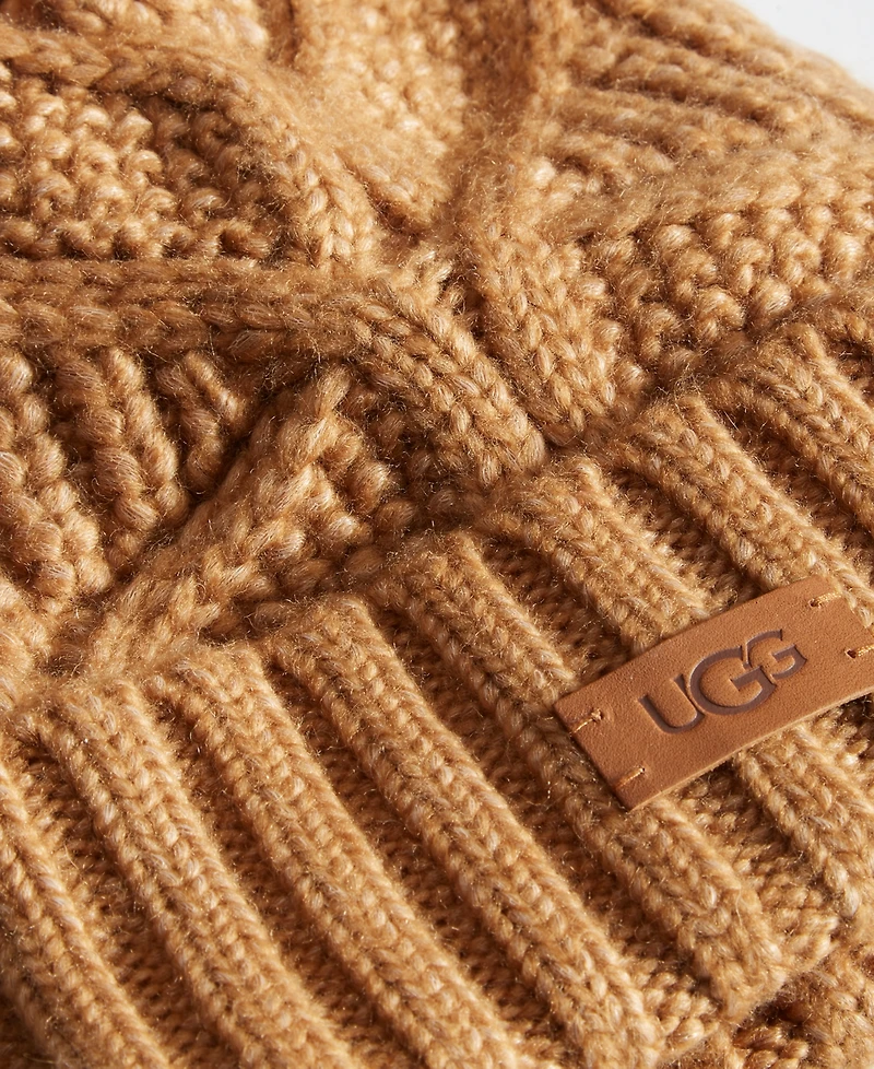Ugg Cable Knit Pom Beanie