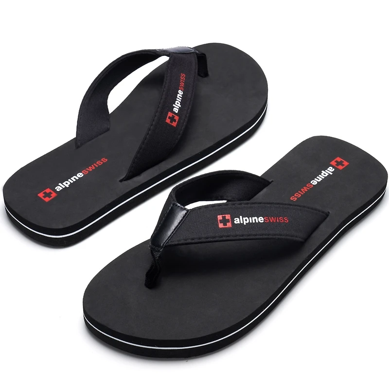 Alpine Swiss Men's Flip Flops Lightweight Thong Sandals Beach Slides Eva Sole for Comfort Durable Men Casual Wear Pool Outdoor Sandal