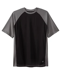 KingSize Tall Cling-Free Raglan Short Sleeve Swim Shirt