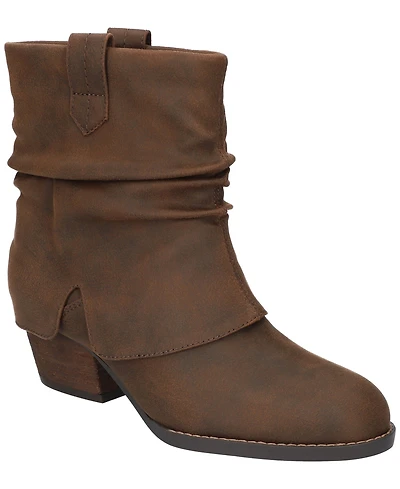 Bella Vita Women's Twyla Slouch Block Heel Ankle Boots