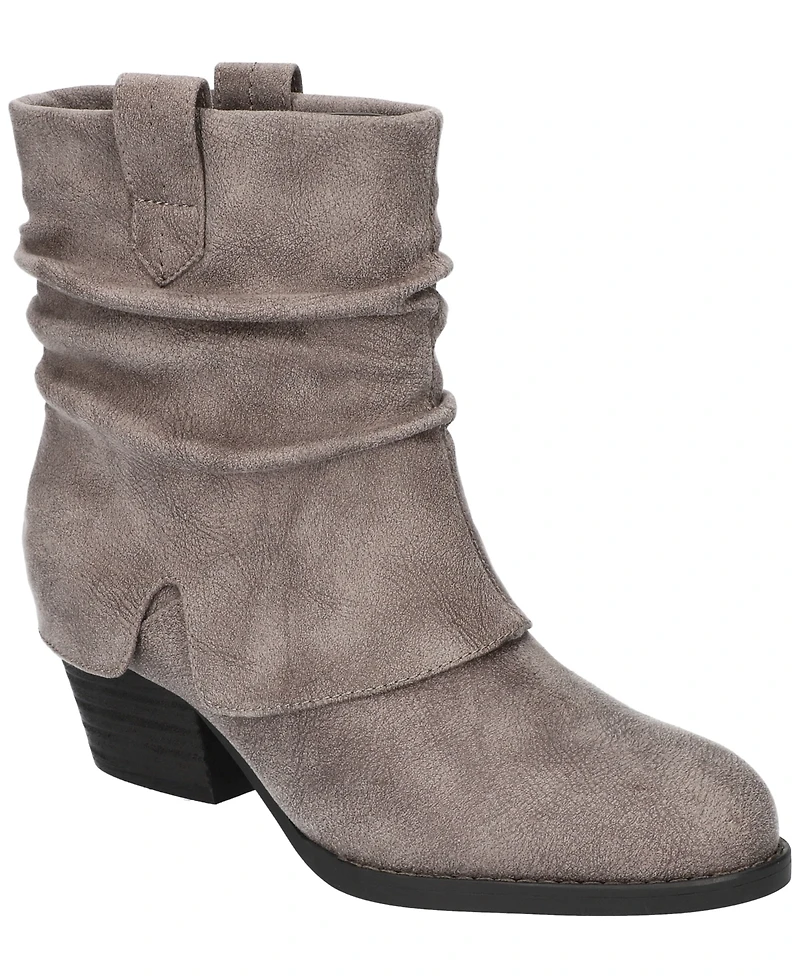 Bella Vita Women's Twyla Slouch Block Heel Ankle Boots