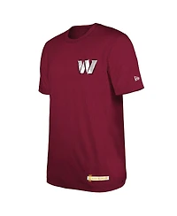 New Era Men's Burgundy Washington Commanders 2024 Nfl Training Camp T-Shirt
