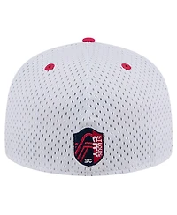 New Era Men's Gray St. Louis City Sc Throwback Mesh 59FIFTY Fitted Hat