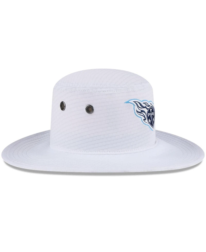 New Era Men's White Tennessee Titans 2024 Nfl Training Camp Panama Bucket Hat