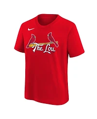 Nike Big Boys and Girls Nolan Arenado Red St. Louis Cardinals 2024 City Connect Name Number T-Shirt