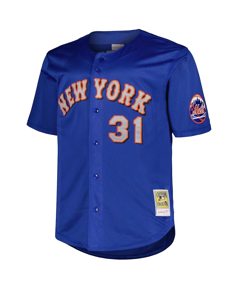 Mitchell & Ness Men's Mike Piazza Royal New York Mets Big Tall Cooperstown Collection Mesh Batting Practice Jersey