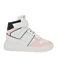 Guess Women's Corten Casual High Top Logo Lace Up Sneakers