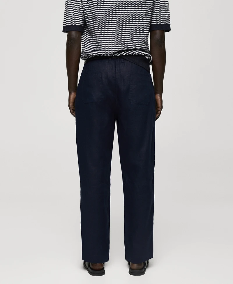 Mango Men's Relaxed Fit Pants