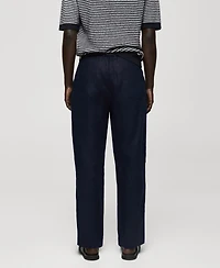 Mango Men's Relaxed Fit Pants