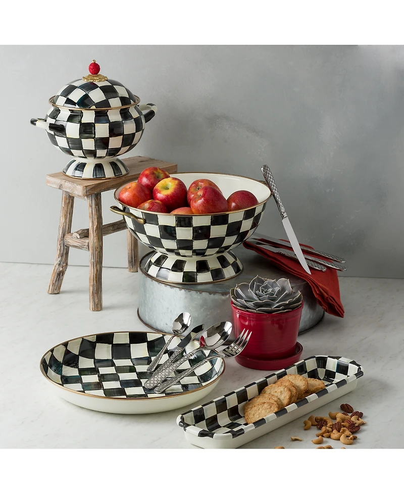 Mackenzie-Childs Courtly Check Baguette Dish
