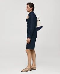 Mango Men's Slim-Fit Linen Shirt