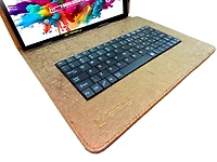 Linsay 10.1" Tablet Octa Core 128GB Premium Business Bundle with Keyboard case and Modern Briefcase Newest Android 14