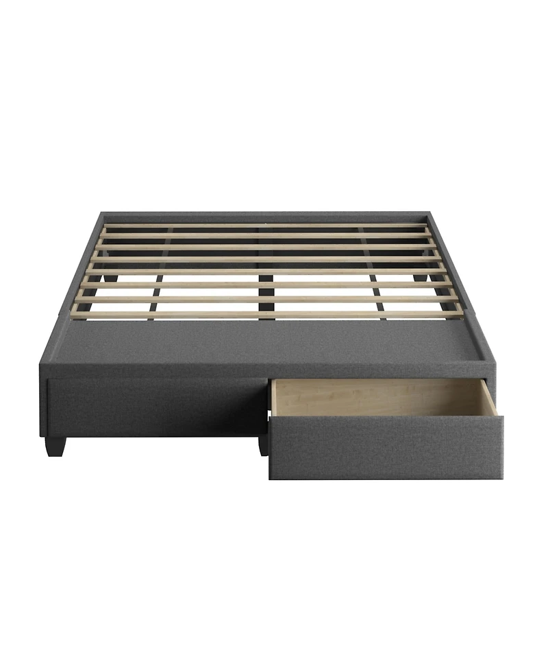 Boyd Sleep Modena Upholstered Platform Bed Frame with Storage Drawers