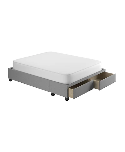 Boyd Sleep Modena Upholstered Platform Bed Frame with Storage Drawers