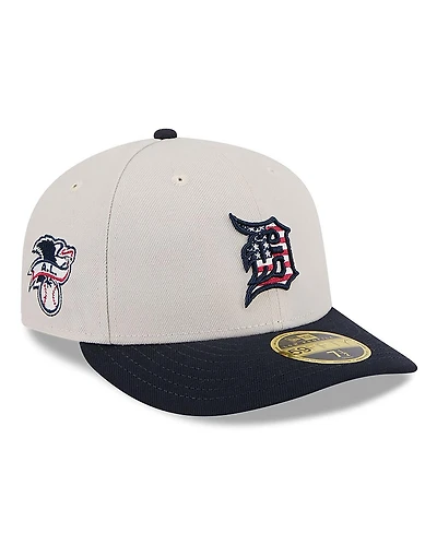 New Era Men's Black Detroit Tigers 2024 Fourth of July Low Profile 59FIFTY Fitted Hat