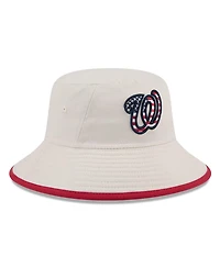 New Era Men's Khaki Washington Nationals 2024 Fourth of July Bucket Hat