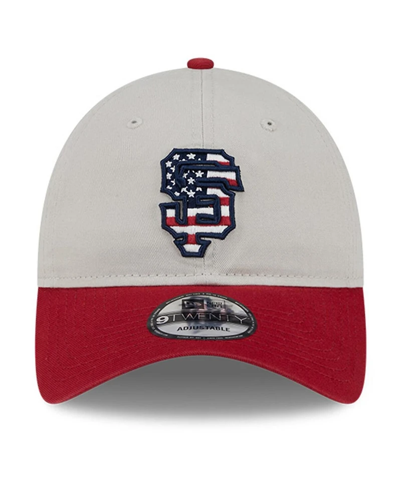 Men's New Era Red San Francisco Giants Fourth of July 9TWENTY Adjustable Hat