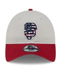 Men's New Era Red San Francisco Giants Fourth of July 9TWENTY Adjustable Hat