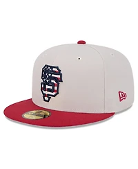 New Era Men's Red San Francisco Giants 2024 Fourth of July 59FIFTY Fitted Hat