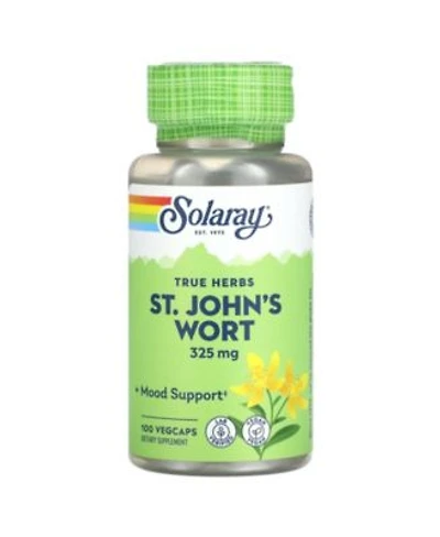 Solaray True Herbs St. Johns Wort 325 Mg 100 Vegcaps