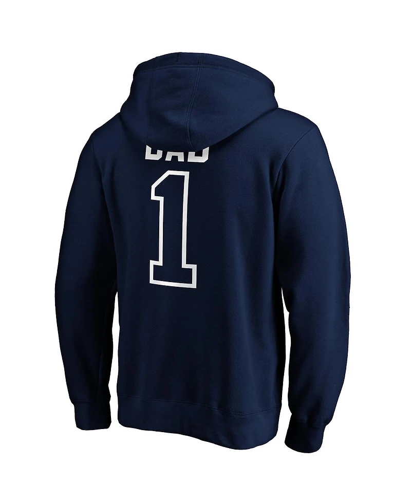 Fanatics Men's Navy Boston Red Sox Father's Day 1 Dad Pullover Hoodie