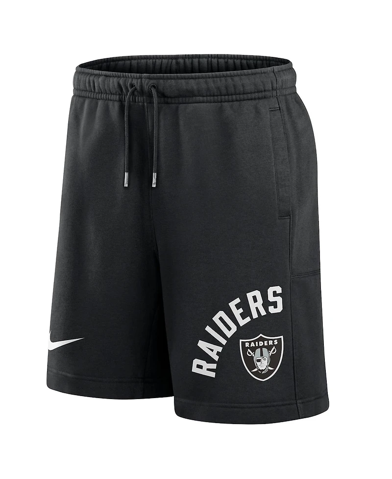 Nike Men's Black Las Vegas Raiders Arched Kicker Shorts