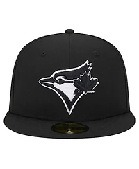 New Era Men's Black Toronto Blue Jays Logo 59FIFTY Fitted Hat