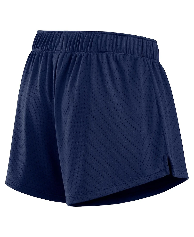 Fanatics Women's Navy Atlanta Braves Mesh Shorts
