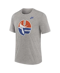 Nike Men's Heather Gray Florida Gators Blitz Evergreen Legacy Primary Tri-Blend T-Shirt
