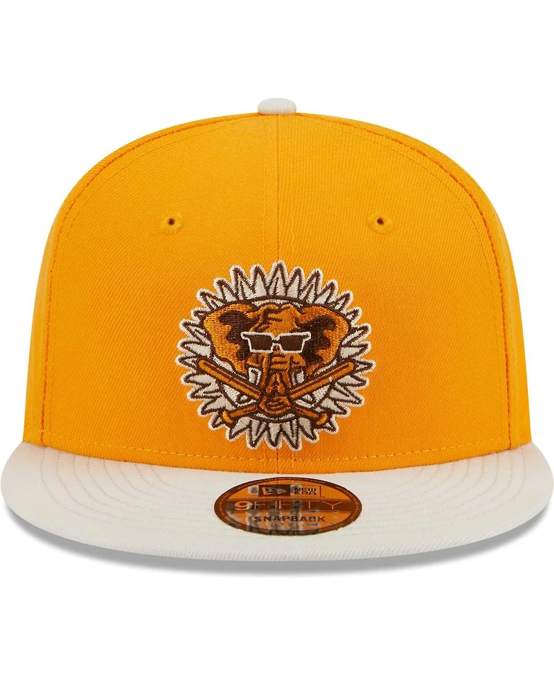 New Era Men's Gold Oakland Athletics Tiramisu 9FIFTY Snapback Hat