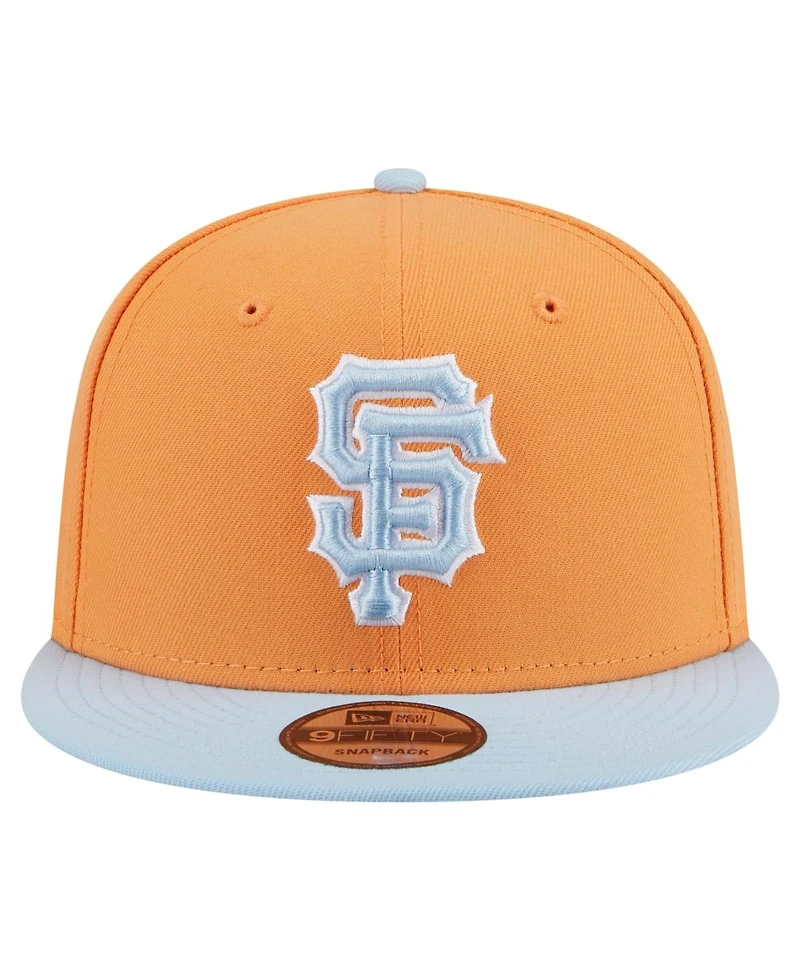 New Era Men's Orange San Francisco Giants Spring Color Two-Tone 9FIFTY Snapback Hat