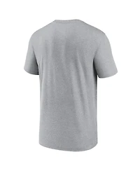 Jordan Men's Heather Gray Florida Gators Primetime Legend Wordmark T-Shirt
