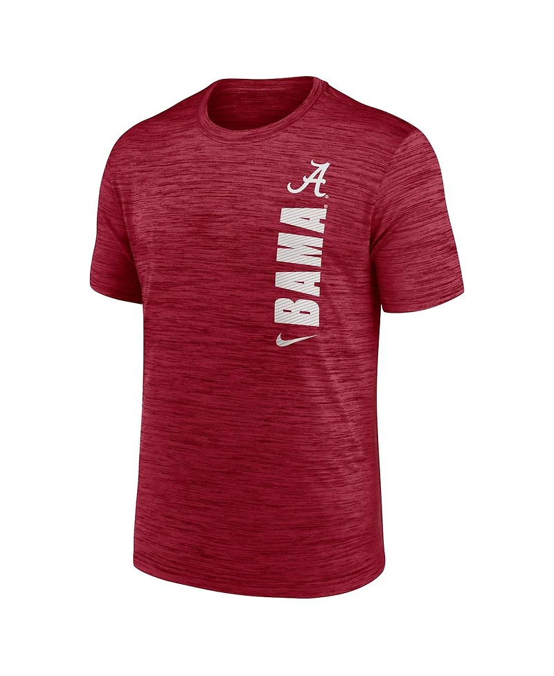 Nike Men's Crimson Alabama Tide 2024 Sideline Velocity Performance T-Shirt
